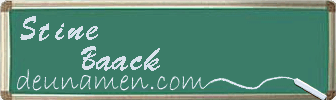 Stine Baack Visitenkarte